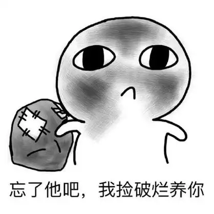 忘了他吧,我捡破烂养你 - 互怼必备表情包,速速收下 67_群聊_怼人