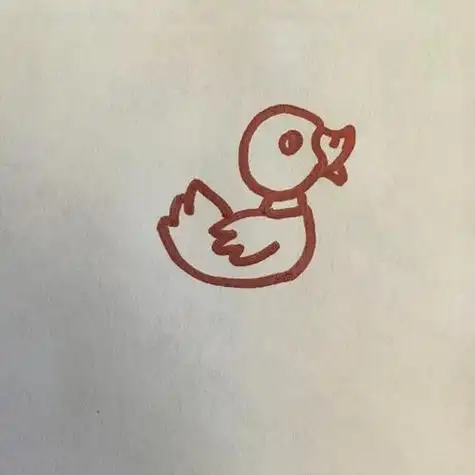 鸭掌印简笔画