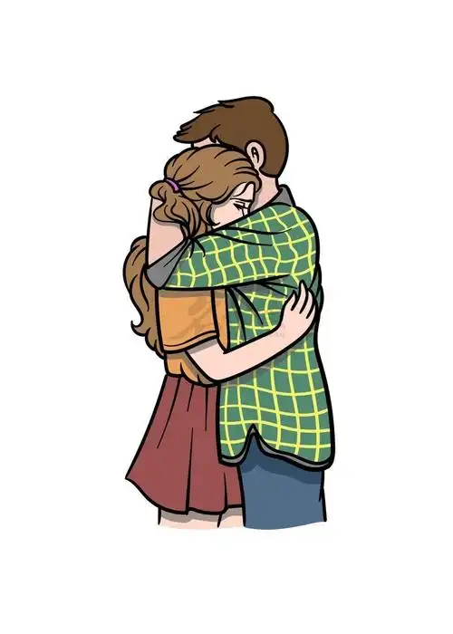 拥抱姿势该怎么去画好