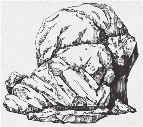 钢笔画零基础教程:钢笔画石头的画法