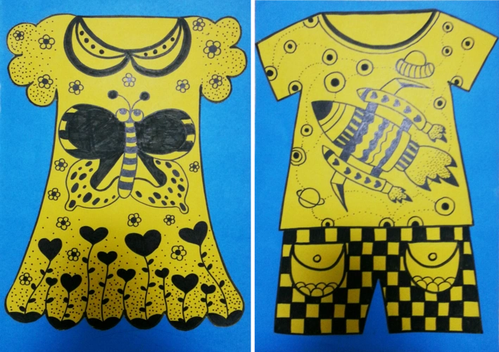 儿童绘画《可爱的服饰》