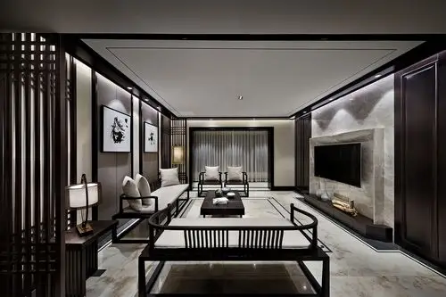 传统木元素的新中式住宅-家装住宅装修设计案例-筑龙室内设计论坛