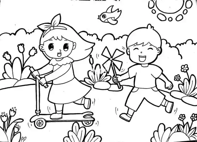 儿童画课外活动简笔画