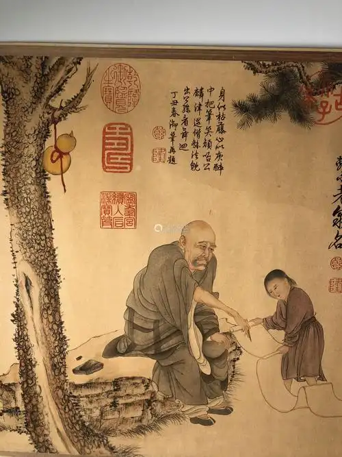 李公麟 手卷人物