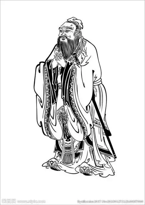 孔子简笔画孔子简笔画大全图片