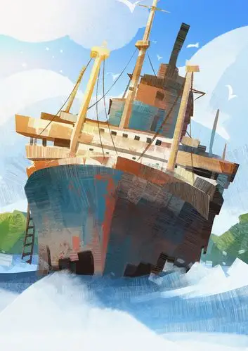 旧船|插画|创作习作|z63570304 - 原创作品 - 站酷 (zcool)