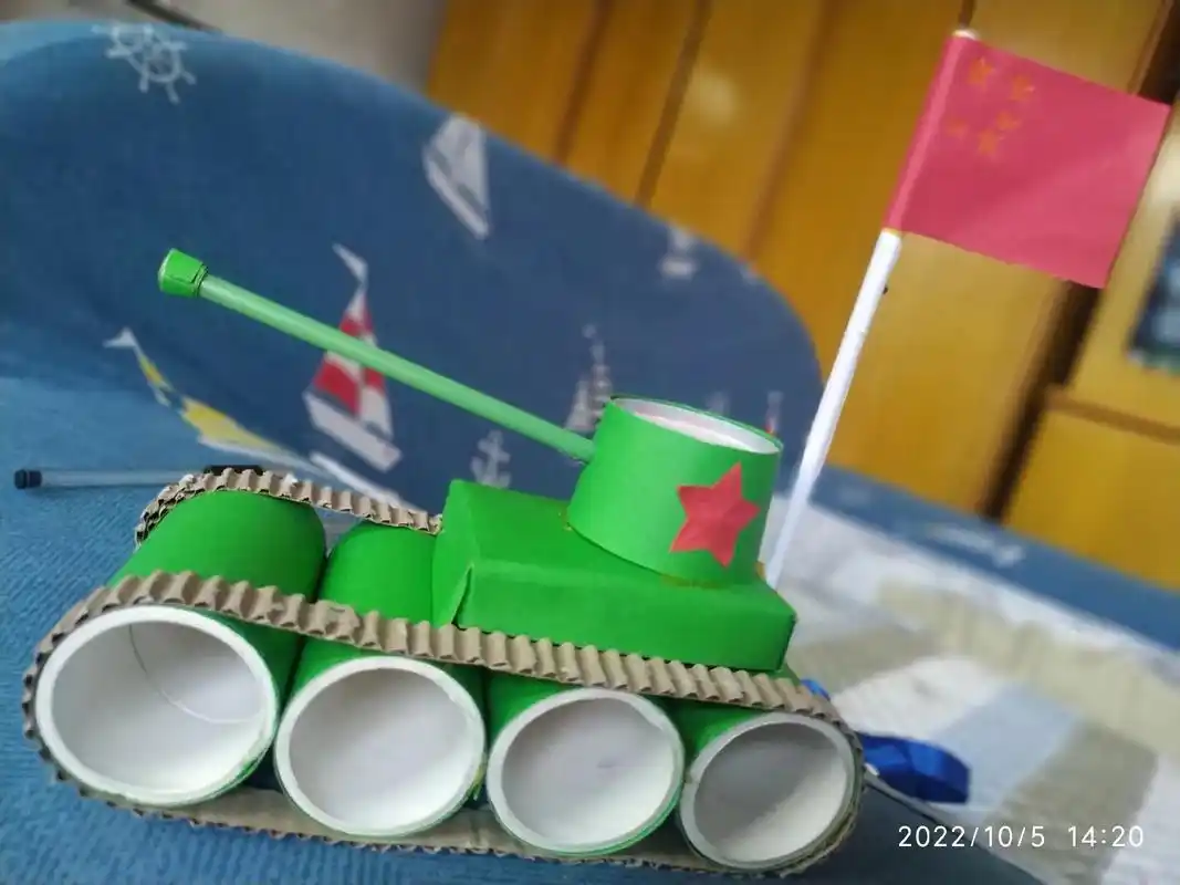 国庆手工 #大炮 #手工坦克#六年级 终于等到了 这一次  - 抖音