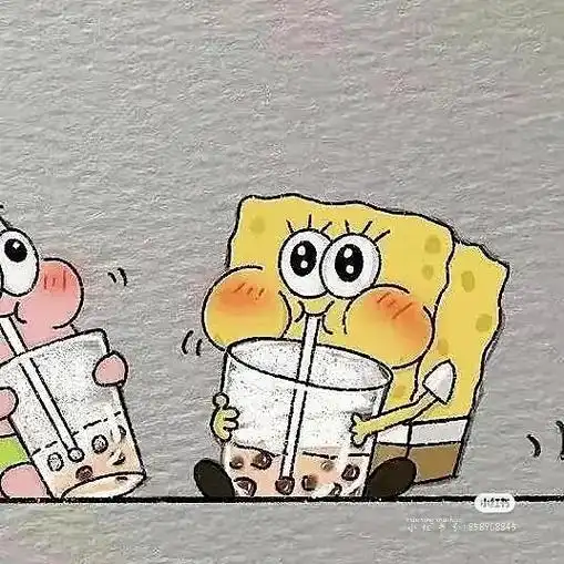 海绵宝宝闺蜜头像超可爱 - 抖音