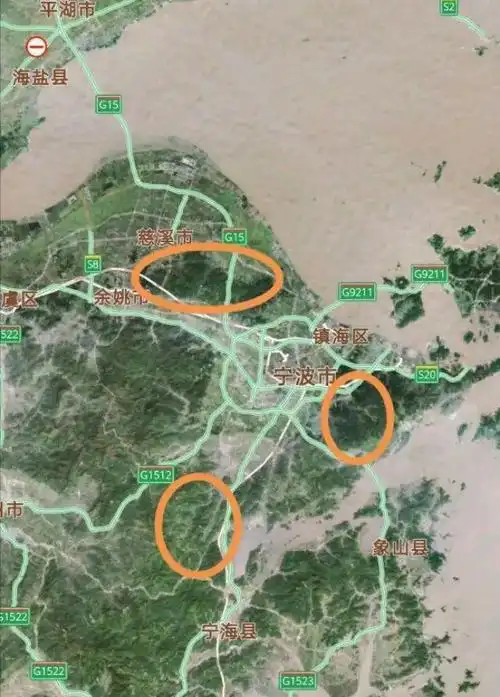 可以发现:宁波的灯光密度不赖的.主要是因为地形的缘故导致了分割.