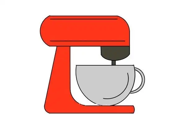 咖啡机简笔画步骤图片