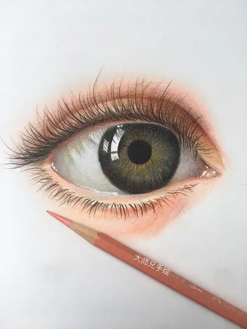 零基础彩铅眼睛6步