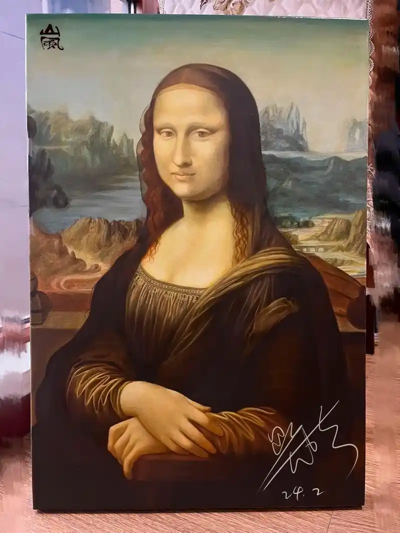 历时两个月,运用古典油画技法致敬大师达芬