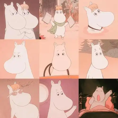 姆明头像|治愈头像|卡通头像|moomin|动漫头像|情侣头像