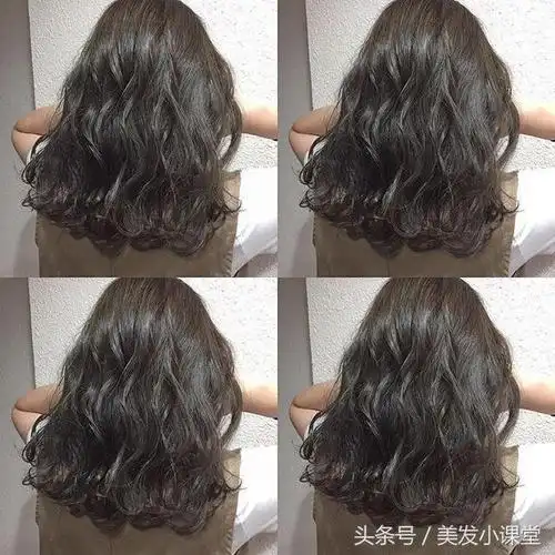 不一样的水波纹发型,长短做了都好看