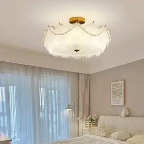 客厅主灯轻奢法式吊灯现代简约大气水晶珍珠贝壳卧室灯餐厅吸顶灯