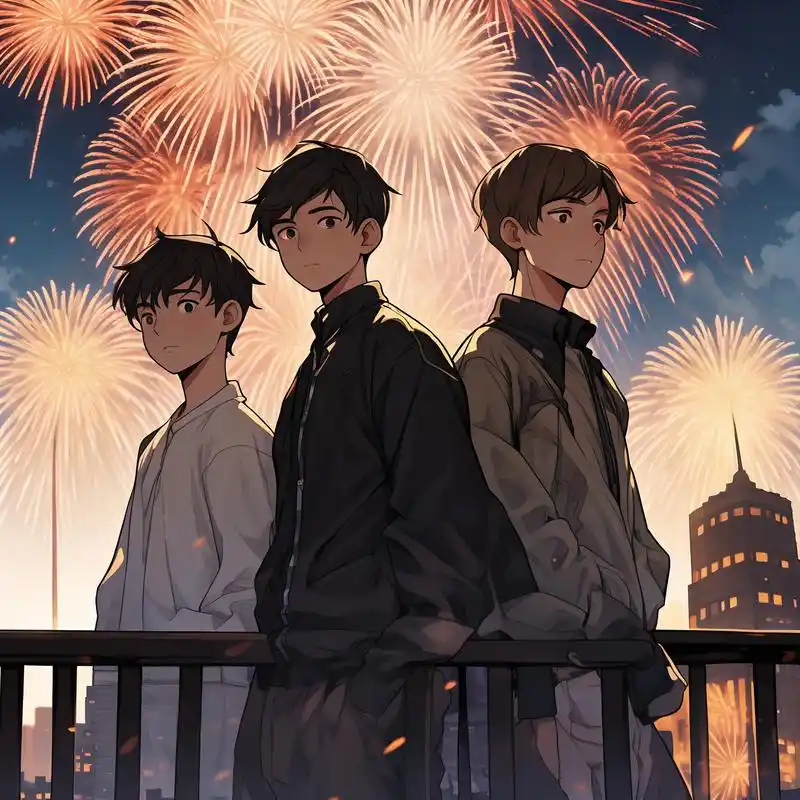 冷酷三兄弟,漫画风头像 想要给朋友圈换个新头像吗?