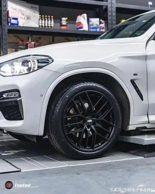 宝马x3改装德国bbsccr轮毂20寸亚光黑色