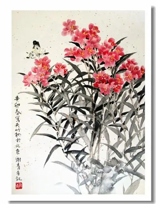 雅逸恬淡 -- 中国女画家谢青花鸟画作品赏析