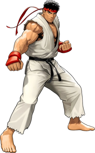 作为日本著名格斗游戏《街头霸王》系列的第一男主角, 隆的形象就是&