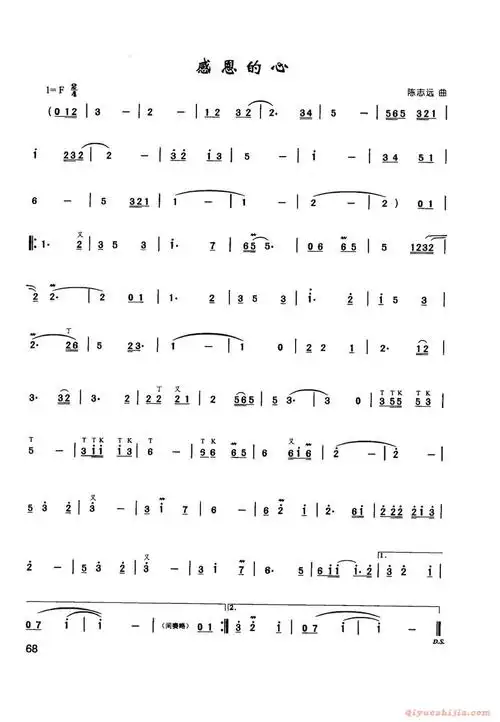 笛子曲集 感恩的心,电子琴,电子琴入门,电子琴入门教程,电子琴简谱