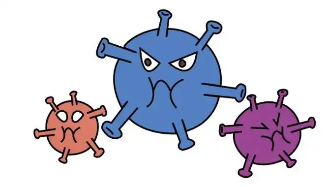 细菌病毒简笔画可爱