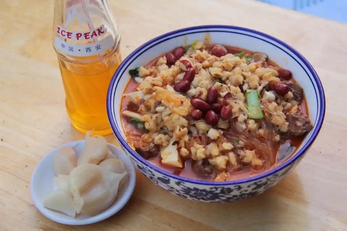 我爱的西安回民街美食无广