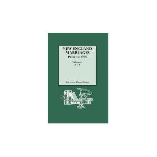 【预订】new england marriages prior to 1700. volume i, a-k