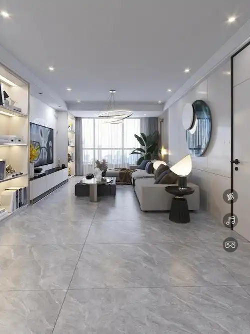 装修客厅千万不要贴柔光7501500柔光瓷砖