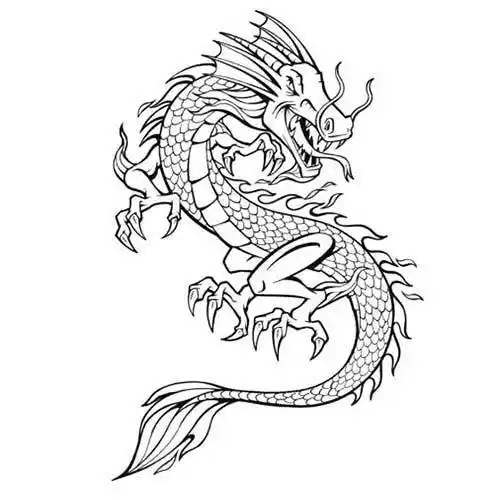 龙的简单画法中国龙简笔画的画法图片中国彩墨龙的画法步骤工笔龙的简