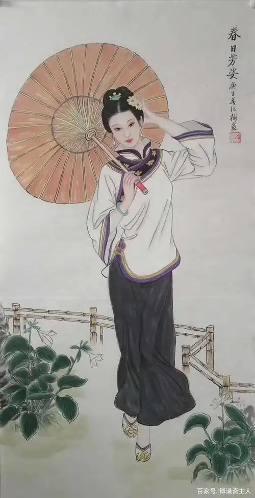 一组优秀的国画仕女人物作品欣赏(图)