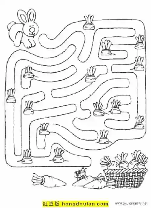 15张为学龄儿童准备的简单有趣的卡通迷宫游戏图片