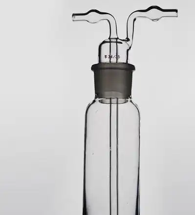 1314直管式气体洗气瓶 250ml/500ml 加工玻璃仪器/实验耗材图片