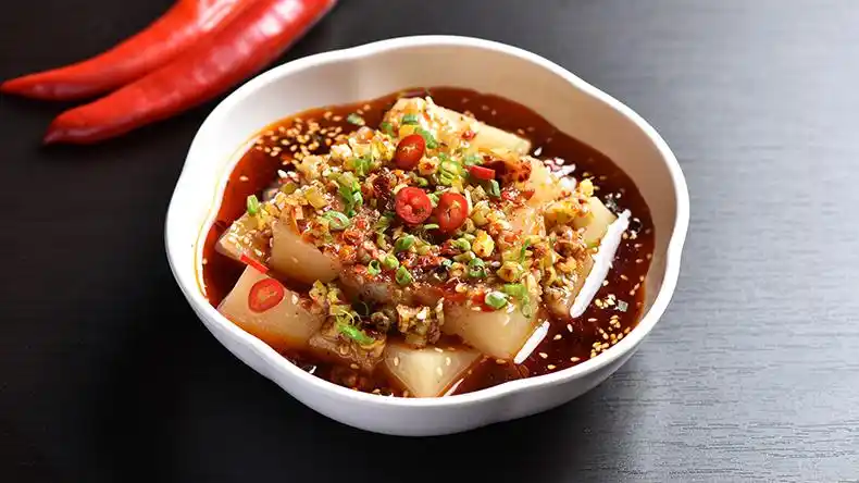 特斯特五香红油在海凉粉中的应用