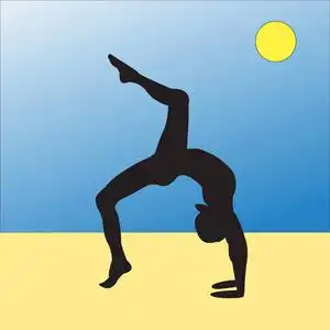 普拉提剪影图片