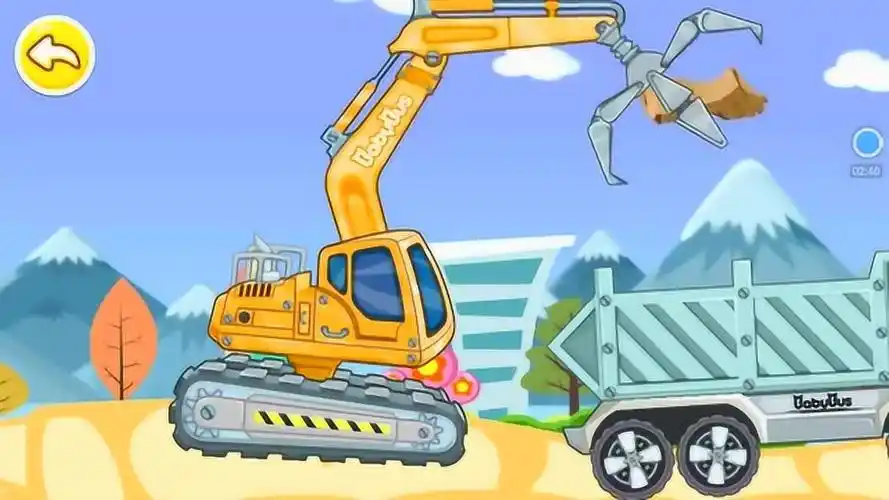 宝宝巴士动画片31挖掘机工作表演幼儿早教