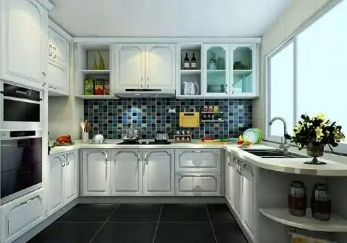 简约风格4平厨房橱柜装修效果图