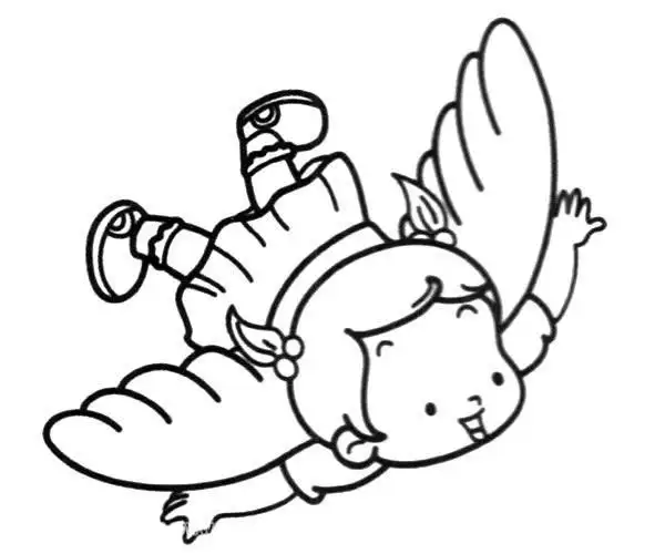 长着翅膀的小女孩简笔画图片大全小女孩的简单画法步骤