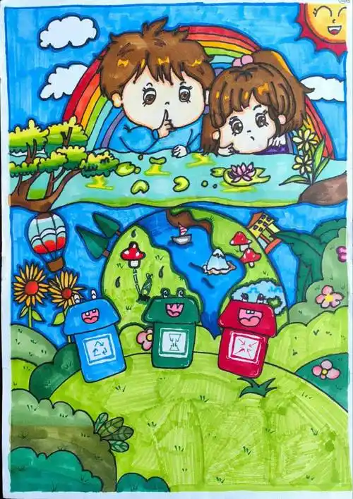 "减塑畅想 助力环保"——敖汉旗优秀主题绘画作品展示(一)