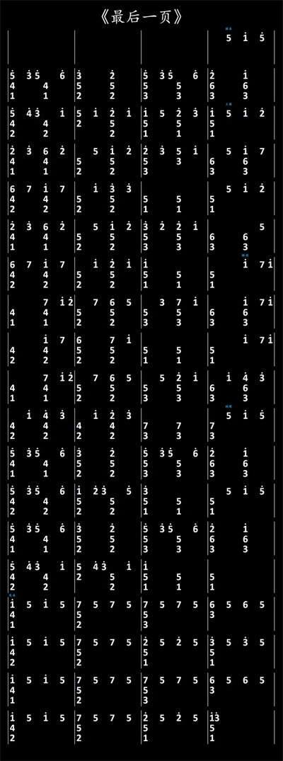 光遇琴谱最后一页完整版-钢琴最后一页简谱介绍-玩意手游网