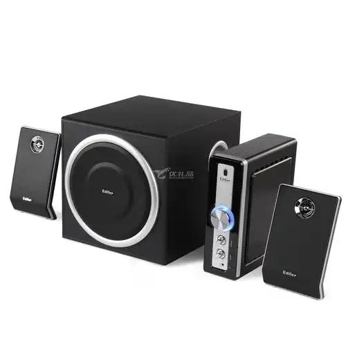 edifier 漫步者 c1 2.1独立外置功放多媒体音箱电脑音响定制