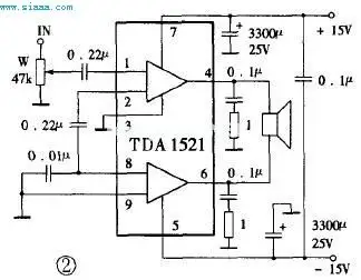 我有一对8欧2瓦的喇叭,请朋友们帮忙设一个音频放大电路