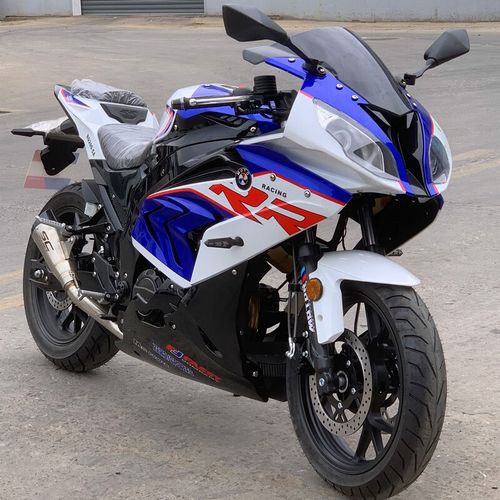 天禧国产宝雕rr摩托车跑车400双缸双r电喷可上牌寰瀛孤舟满院 蓝白黑