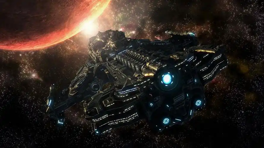 太空飞船飞行,行星,艺术设计 桌布 - 1600x900