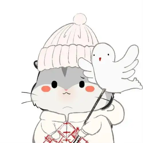 他的头像独一无二,一只可爱的仓鼠,太萌了!