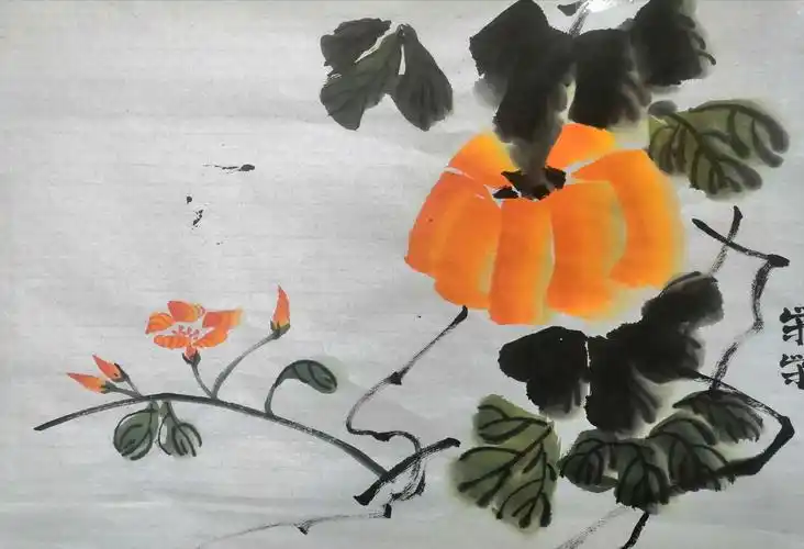 国画——南瓜1