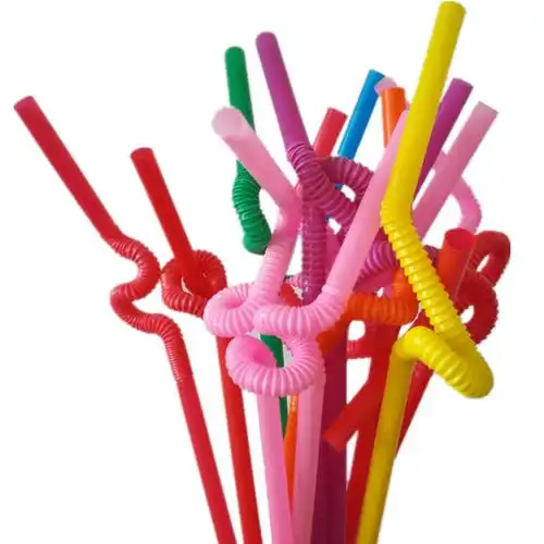 吸管双童艺术彩色奶茶弯头创意造型加长吸管