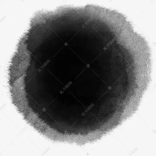 宣纸水墨晕染特效png免扣