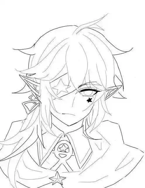 绘画技能分享线稿分享第69期凹凸世界