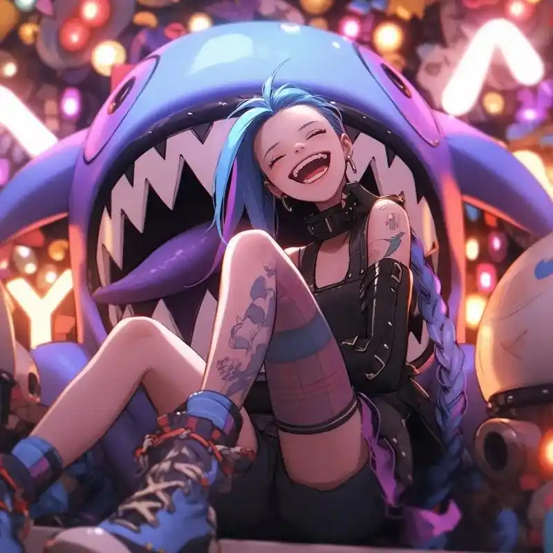 至臻·mini金克丝#aigc #动漫 #头像 #金克丝 - 抖音