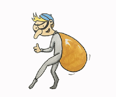 卡通坏人简笔画